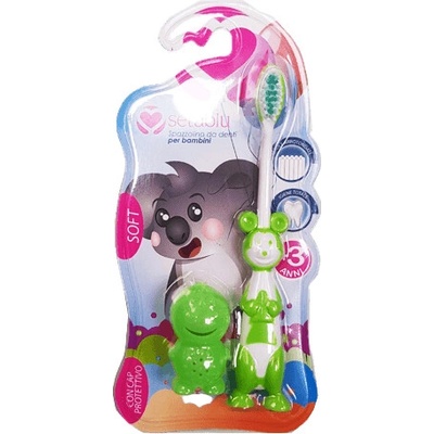 Spazzolino dětský kartáček Koala s krytkou jemný