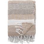 Bloomingville Одеяло от рециклиран памук в естествен цвят 130x160 cm Isnel - Bloomingville (82062377)