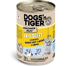 Dogsn Tiger gurmánske menu kuracie s lososom 6 x 400 g