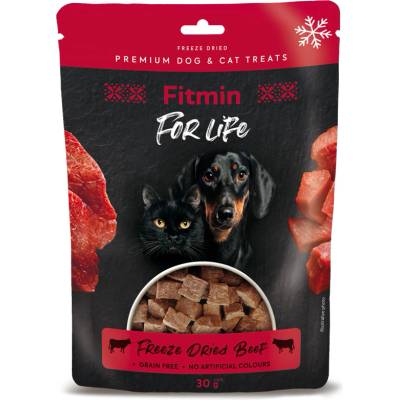 Dibaq Fitmin For Life Лакомства от замразено говеждо месо за кучета и котки 10 бр