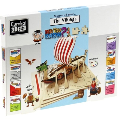 Eureka 3D пъзел Eureka - Опознай викингите (английски език) (473180)