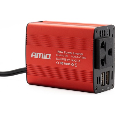 AMiO 12V/230V 150W/300W 2xUSB PI01 | Zboží Auto