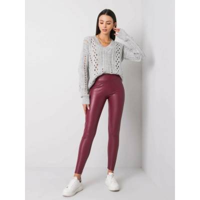 Leggings-RV-LG-6007.11-dark red tmavočervená RUE PARIS 2016102750802