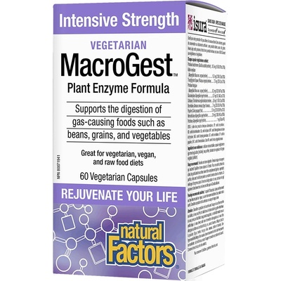 Natural Factors Vegetarian MacroGest, 60 капсули, Natural Factors