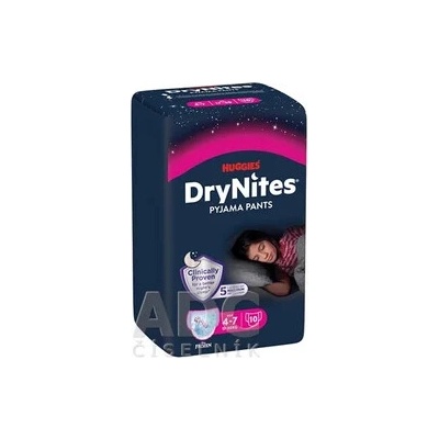 Huggies DryNites M pre dievčatá 17-30 kg 10ks