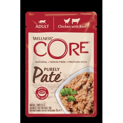 Wellness Core Cat Paté kura a hovädzie 85g