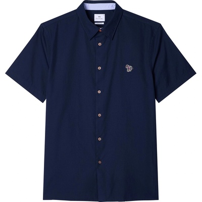 PS Paul Smith Риза PS Paul Smith Men's Short-Sleeve Plain Shirt - Blue 48