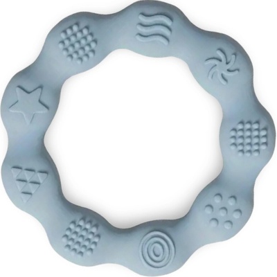 Malý Ježko silikon hryzadlo Morská Vlna Baby Blue