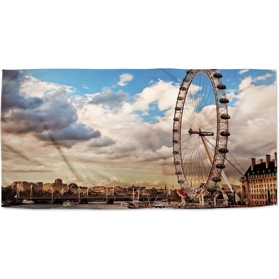 Sablio Ručník s potiskem London eye 50 x 100 cm