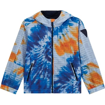 GUESS Яке ветровка за мини момче в сини и оранжеви нюански Guess