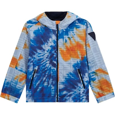 GUESS Яке ветровка за мини момче в сини и оранжеви нюански Guess
