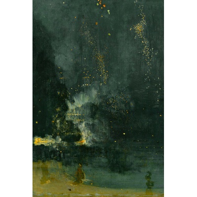 Plagát, Obraz - Nocturne in Black & Gold, James McNeill Whistler, 26.7 × 40 cm