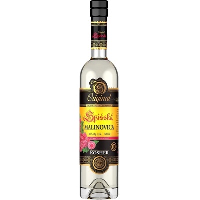 Spišská Malinovica Kosher 40% 0,5 l (čistá fľaša)