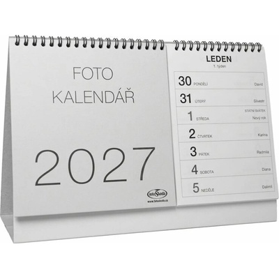 na vlastní foto STOLNÍ šedý 2025