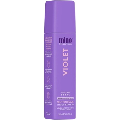 Minetan Samoopalovací pěna pro tmavě hnědé opálení s olivovým podtónem Violet (Self Tan Foam) 200 ml – Hledejceny.cz