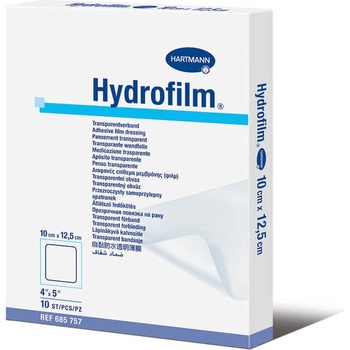 HARTMANN Hydrofilm Прозрачна филм-превръзка за надеждно покриване на рани 10cm x 12.5cm 10 бр