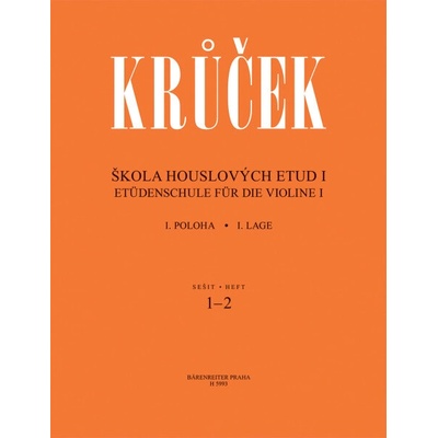 Škola husľových etúd I. (zošit 1, 2) - Václav Krůček
