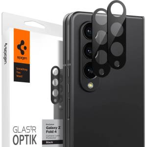 Spigen Стъклен Протектор за Камерата на Samsung Z Fold 4, Spigen EZ Fit Optik Pro Glas. tR 2бр. , Черен (AGL05428)