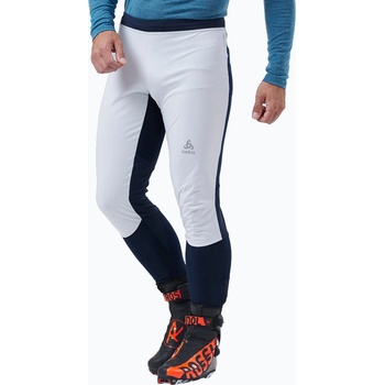 ODLO Мъжки панталони за ски бягане ODLO Langnes бяло и тъмносиньо 622692