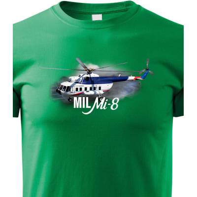 Dětské tričko Mil Mi-8 ZelenáCanvas Dětské tričko Bezvatriko.cz 3242
