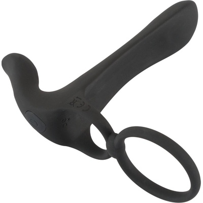 Black Velvets Párový vibrátor rozširujúci penis