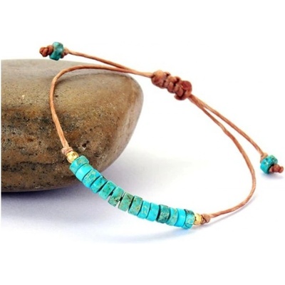 Prosperk náramek z minerálů shamballa tyrkys S0595