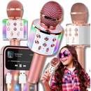 BEZDRÔTOVÝ MIKROFÓN KARAOKE BLUETOOTH OKRÚHLY