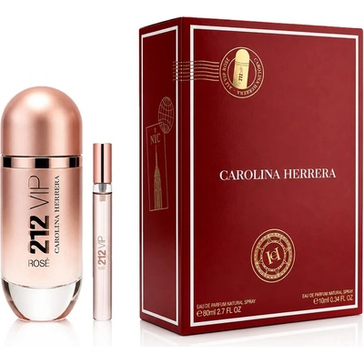 Carolina Herrera 212 VIP Rose Woman EDP 80 ml + EDP 10 ml pre ženy