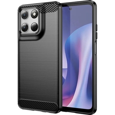 Gigapack Motorola Moto G57 Power 5G GIGAPACK Силиконов протектор за телефон, удароустойчив, карбонов модел, ЧЕРЕН (GP-182719)