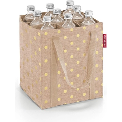 Reisenthel Bottlebag Metallic dots coffee