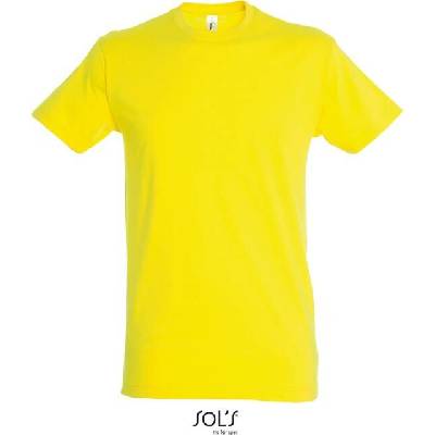 Sol´s REGENT pánské tričko s kulatým výstřihem lemon