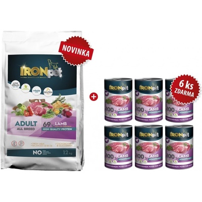 IRONpet LAMB Adult All Breed 12 kg