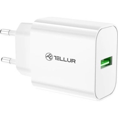 Tellur Зарядно за стена Tellur Travel-Ready, 18W, QC3.0 - White (TLL151401)
