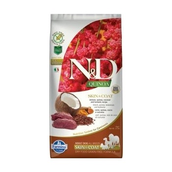 N&D Quinoa Dog Adult Skin & Coat Grain Free Venison & Coconut 2,5 kg