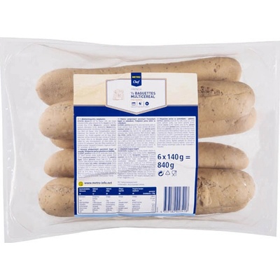Metro Chef Bagety vícezrnné 6 x 140 g – Zboží Dáma