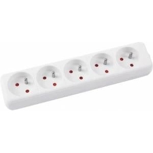 Office Products Preloader OFFICE PRODUCTS, 5 sockets, 5m, with grounding, white