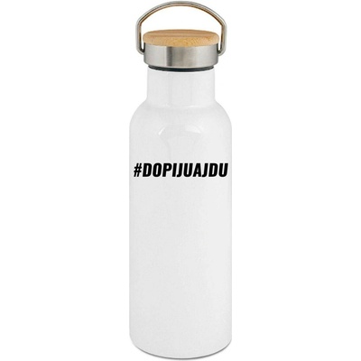 123TRIKO termoska Dopiju a jdu #dopijuajdu bílý text 500 ml vtipné
