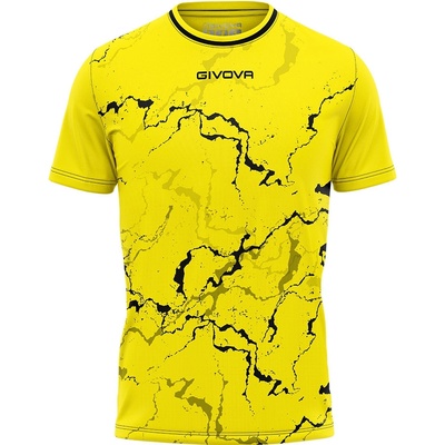 Givova Sportovní triko Grafite Yellow-Black žlutá