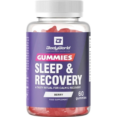 BodyWorld Sleep & Recovery Gummies 60 cukríkov, berry