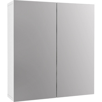 TopMebel Огледало за баня от меламин Binary TopMebel цвят бял 60x17.2x65cm