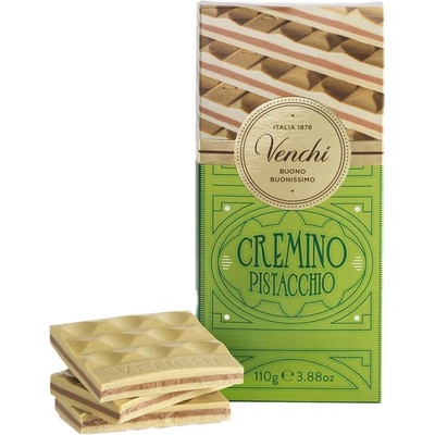 Venchi Cremino Pistacchio mliečno-biela s pistáciovou pastou 110 g