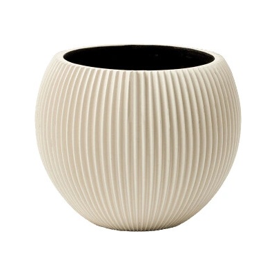 Capi Kvetináč Nature Groove special vase ball béžový 22x18 cm