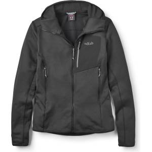 Rab Дамско поларено яке Rab Women's Ascendor Hoody Fleece jacket - Black - размер 38 (EU) (105-7154-0112)