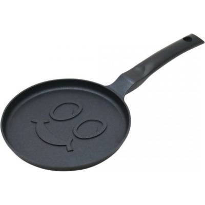 Klausberg KB 7971 Panvica na palacinky, 18 cm, Reliéfne dno s úsmevom, Nepriľnavý povrch, Bez , Indukcia, Čierna