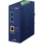 PLANET IP40 Industrial 2-Port мрежов медиен конвертор Син (IXT-900-2X1UP)