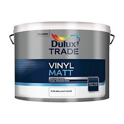 DULUX TRADE VINYL MATT PURE BRILLANT WHITE 10 L