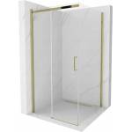 Mexen Omega разтегаема душ кабина 100 x 100 см, прозрачна, златна - 825-100-100-50-00 (825-100-100-50-00)