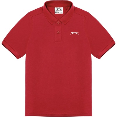 Slazenger Детска блуза с яка Slazenger Plain Polo Shirt Junior Boys - Red