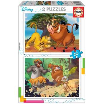 Image 1 of Educa - Детски пъзел Disney Животни 2х20ч 18103