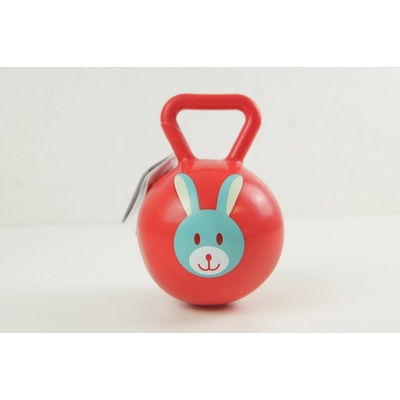 Ludi Hrkálka loptička sa zvieratkom červená